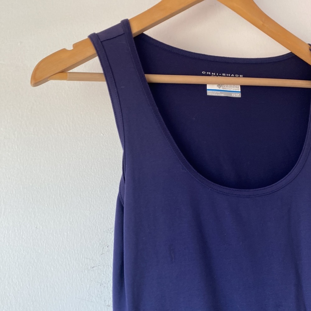 Columbia XS Blue Polka Dot Omni-Shade Sport Dress - Picture 6 of 12
